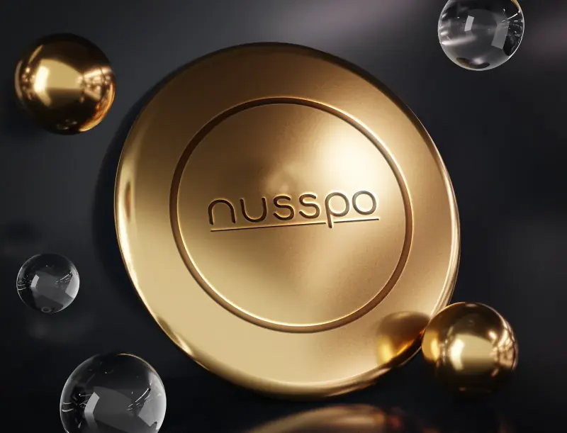 Nusspo altın kutu ambalaj tasarımı